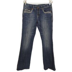 Cowgirl TUFF Co.  women's show it off mid rise clear stones Jeans W 30‎ L 33